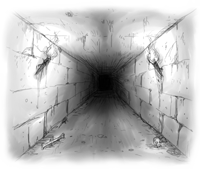 Illustration of an underground tunnel